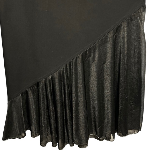 Vintage Black One Shoulder Dress by Pretty Girl Size Large - Picture 4 of 5